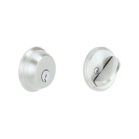 Schlage Schlage Satin Chrome Zinc Single Cylinder Deadbolt B60CSV626